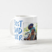 Der beste Papa aller Zeiten des blauen Fotos Vater Kaffeetasse (Vorderseite Links)