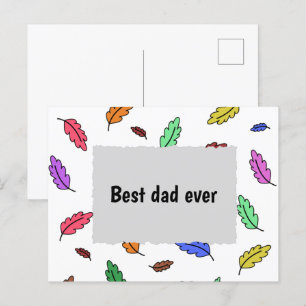 Der beste Papa aller Zeiten Feiertagspostkarte