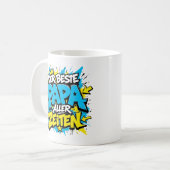 der beste papa aller zeiten graffiti 11 kaffeetasse (Vorderseite Links)