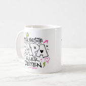 der beste papa aller zeiten graffiti 9 kaffeetasse (Vorderseite Links)