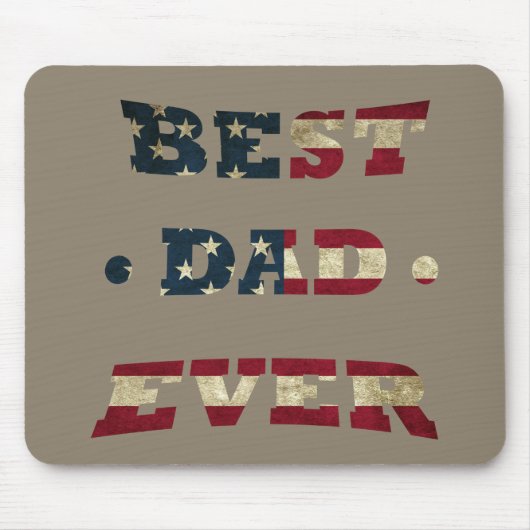 Der beste Papa aller Zeiten unter amerikanischer F Mousepad (Vorne)