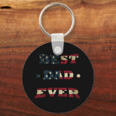 Der beste Papa aller Zeiten unter amerikanischer F Schlüsselanhänger (Vorderseite)