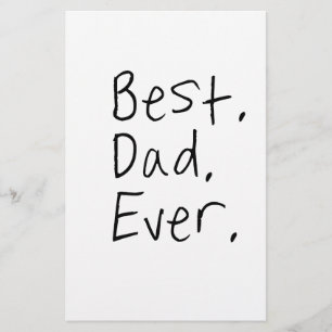 Der beste Papa aller Zeiten. Vatertagsgeschenk Briefpapier