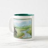 Der beste Papa aller Zeiten! Zwei-Tone-Tasse Zweifarbige Tasse (Vorderseite Links)