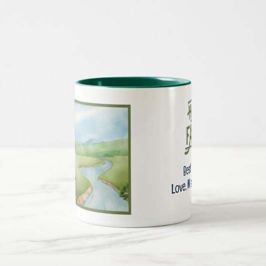 Der beste Papa aller Zeiten! Zwei-Tone-Tasse Zweifarbige Tasse (Mittel)