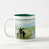 Der beste Papa aller Zeiten! Zwei-Tone-Tasse Zweifarbige Tasse (Links)