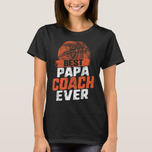Der beste Papa Basketball Coach für alle Vatertag T-Shirt