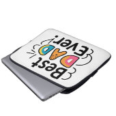 Der beste Papa, der je anwesend war. Vatertag Laptopschutzhülle (Vorne Knopf)