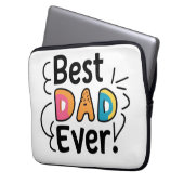 Der beste Papa, der je anwesend war. Vatertag Laptopschutzhülle (Vorderseite Links)