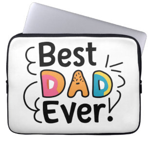Der beste Papa, der je anwesend war. Vatertag Laptopschutzhülle