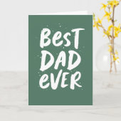 Der beste Papa, der je cooles grünes Foto macht Karte (Gelbe Blume)