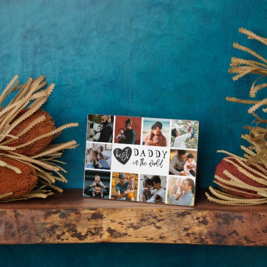 Der beste Papa der Welt 10 ImaeCollage Fotoplatte (Seite)