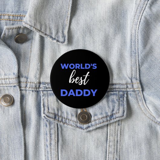 Der beste Papa der Welt Button (Beispiel)