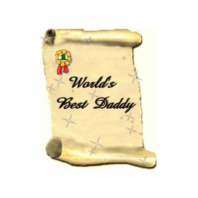 Der beste Papa der Welt Freistehende Fotoskulptur (Vorne)