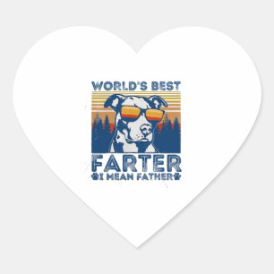 Der beste Papa der Welt in Shirt Herz-Aufkleber