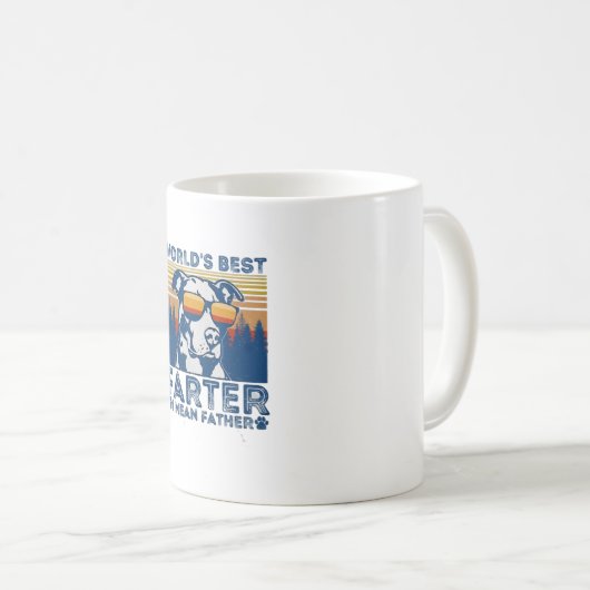 Der beste Papa der Welt in Shirt Kaffeetasse (VorderseiteRechts)