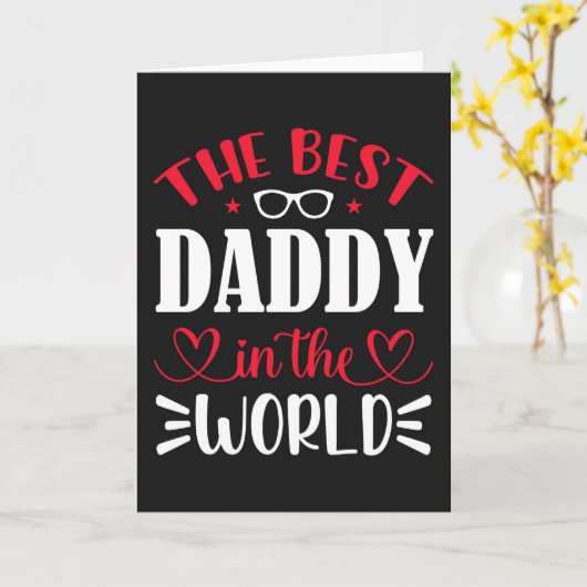 Der beste Papa der Welt Karte (Gelbe Blume)