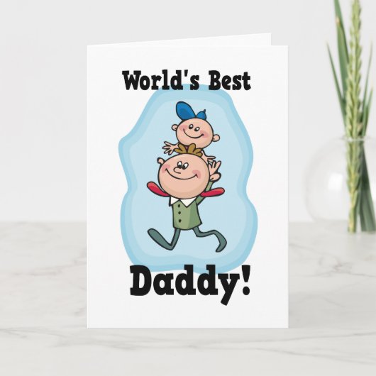 Der beste Papa der Welt Karte (Vorderseite)
