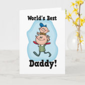 Der beste Papa der Welt Karte (Gelbe Blume)