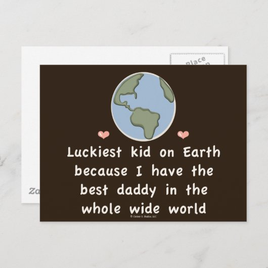Der beste Papa der Welt - Kid Postkarten (Vorne/Hinten)