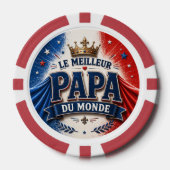Der beste Papa der Welt Pokerchips (Vorderseite)