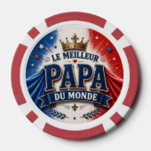 Der beste Papa der Welt Pokerchips (Rückseite)