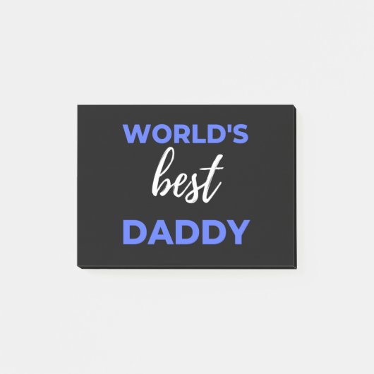 Der beste Papa der Welt Post-it Klebezettel (Vorderseite)