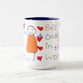 Der beste Papa der Welt Tasse (Zentrum)