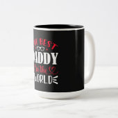 Der beste Papa der Welt Zweifarbige Tasse (VorderseiteRechts)