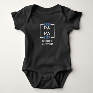 Der beste Papa-Ever-Elements-Vatertag für den Vat Baby Strampler