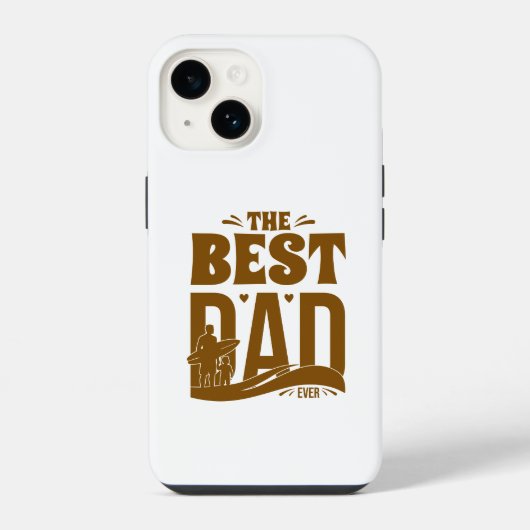 Der beste Papa ever - Vater & Kind iPhone Hülle (Rückseite)