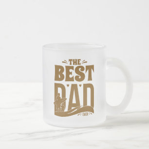 Der beste Papa ever - Vater & Kind Mattglastasse