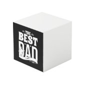 Der beste Papa ever - Vater & Kind Würfel (Rückseite Schrägansicht)