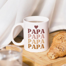 Der beste Papa-farbige Retro-Kater des Vaters Kaffeetasse