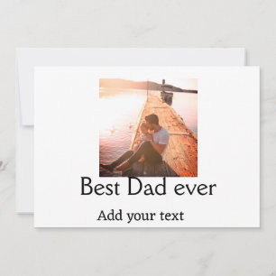 Der beste Papa fügt je Name Bild Väter Tagestext C Einladung