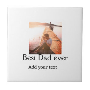 Der beste Papa fügt je Name Bild Väter Tagestext C Fliese