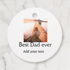 Der beste Papa fügt je Name Bild Väter Tagestext C Geschenkanhänger