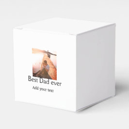 Der beste Papa fügt je Name Bild Väter Tagestext C Geschenkschachtel