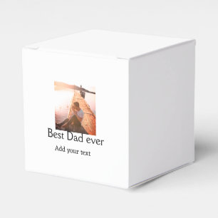 Der beste Papa fügt je Name Bild Väter Tagestext C Geschenkschachtel