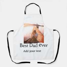 Der beste Papa fügt je Name Bild Väter Tagestext C Schürze