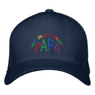 Der beste Papa-Hut der Welt Bestickte Baseballkappe