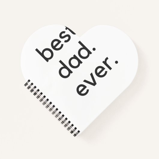 Der beste Papa je dunkel Notizblock (Vorderseite)