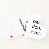 Der beste Papa je dunkel Notizblock (Innenseite)