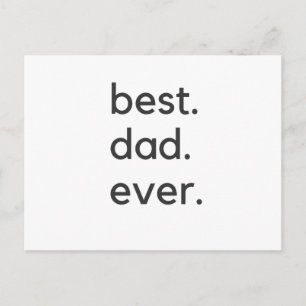 Der beste Papa je dunkel Postkarte