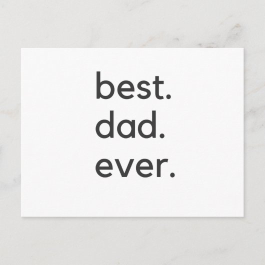 Der beste Papa je dunkel Postkarte (Vorderseite)