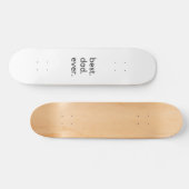 Der beste Papa je dunkel Skateboard (Horizontal)