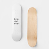 Der beste Papa je dunkel Skateboard (Vorderseite)