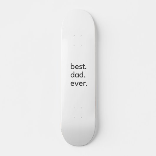 Der beste Papa je dunkel Skateboard (Vorne)