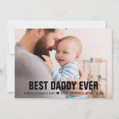 Der beste Papa je Foto Feiertagskarte (Vorderseite)