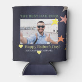 Der beste Papa je kundenspezifisches Foto Vatertag Dosenkühler (Vorderseite)